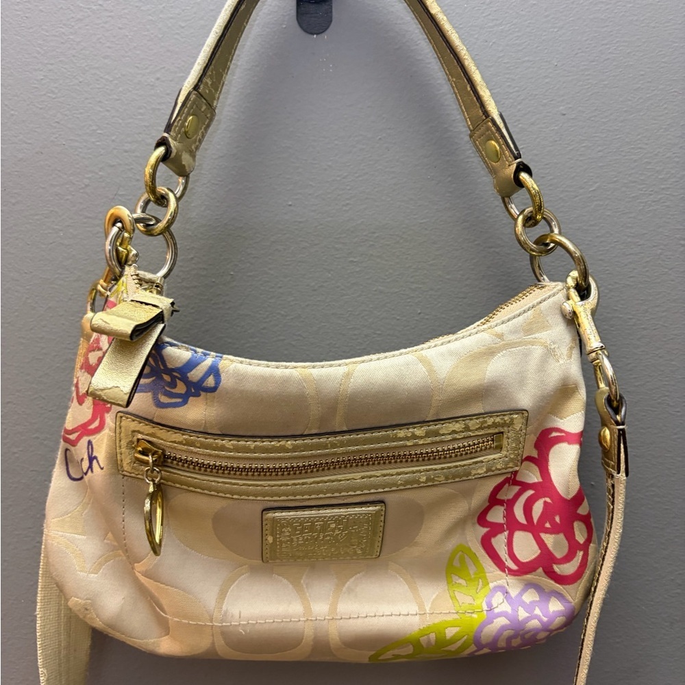 Vintage y2k coach poppy daisy F20761 authentic shoulder bag fairy
